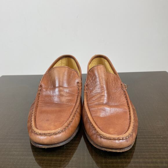 Moreschi Leather Loafers Slip On Shoes Men's 8 Made in Italy - Picture 2 of 10